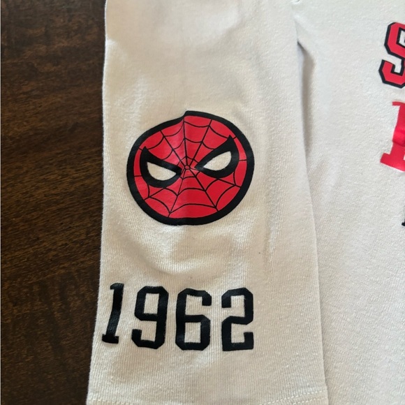 WOMENS MARVEL SPIDER-MAN NY LONG SLEEVE CROP TOP GRAPHIC LOGO HALLOWEEN SIZE MED - Picture 3 of 6